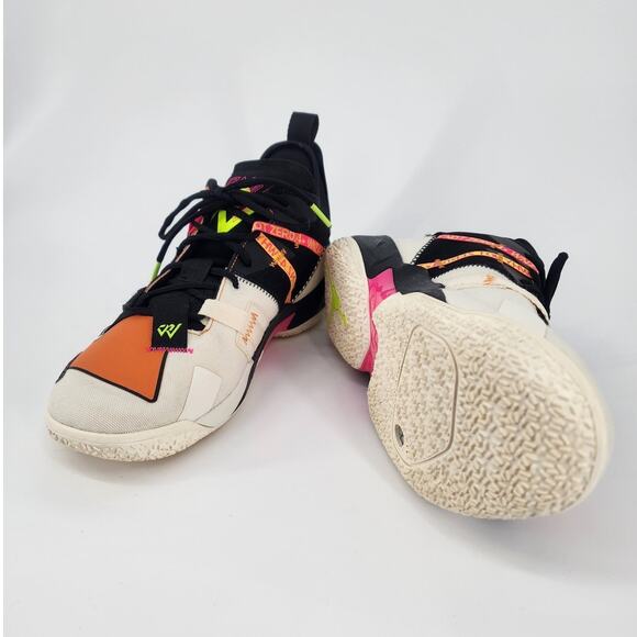 Jordan Why Not Zer0.4 Basketball Shoe Pale Ivory Alpha Orange Volt Black 10.5 main image 6